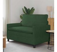 vidaXL Divano 2 posto Verde Giungla 126 x 81 x 87,5 cm Tessuto