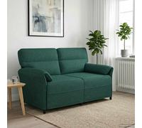 vidaXL Divano 100% poliestere, struttura in metallo, MDF, compensato, soggiorno, divano rettangolare, arredamento moderno, tessuto comodo, telaio robusto, divano antistrappo