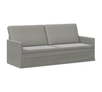 vidaXL Divano 3 posti grigio chiaro 190 x 81 x 82 cm velluto