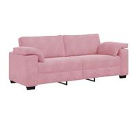 vidaXL Divano 3 posti rosa 178 cm velluto divano divano divano 3 posti velluto poltrona club modulare