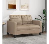 vidaXL Divano a 2 Posti Cappuccino 140 cm in Similpelle