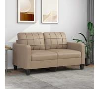 vidaXL Divano a 2 Posti Cappuccino 140 cm in Similpelle