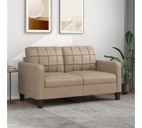vidaXL Divano a 2 Posti Cappuccino 140 cm in Similpelle