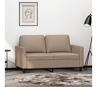 vidaXL Divano a 2 Posti Cappuccino 140 cm in Similpelle