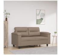 VIDAXL - Divano A 2 Posti Cappuccino 140 Cm In Similpelle