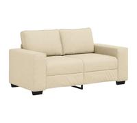 vidaXL Divano a 2 Posti Crema 160x77x82 cm in Tessuto, Divano, Divano a 2 posti, Divano in Tessuto, Divano, Divano a Due posti, Divano a 2 posti in Tessuto