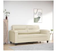 VIDAXL - Divano A 2 Posti Crema 140 Cm In Similpelle
