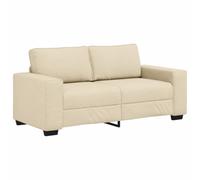 vidaXL Divano a 2 Posti Crema 140 cm in Tessuto, Divano