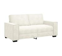 vidaXL Divano a 2 Posti Crema 140 cm in Velluto, Divano a Due Posti, Divano a 2 Posti in Velluto