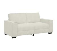 vidaXL Divano a 2 Posti Crema 140 cm in Velluto, Divano a Due Posti, Divano a 2 Posti in Velluto