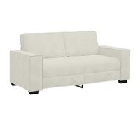 vidaXL Divano a 2 Posti crema 140 cm in Velluto