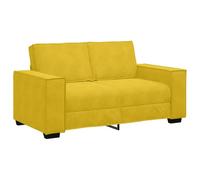 vidaXL Divano a 2 Posti giallo 120 cm in Velluto