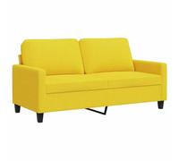 vidaXL Divano a 2 Posti Giallo Chiaro 140 cm in Tessuto