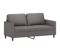 vidaXL Divano a 2 Posti Grigio 140 cm in Similpelle