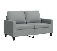 vidaXL Divano a 2 Posti Grigio Chiaro 120 cm in Tessuto