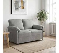 vidaXL Divano a 2 Posti Grigio Chiaro 138 x 83 x 95 cm Velluto