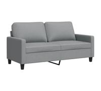 vidaXL Divano a 2 Posti Grigio Chiaro 140 cm in Tessuto