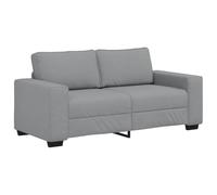 vidaXL Divano a 2 posti, grigio chiaro, per soggiorno/ufficio, 180 cm, in tessuto, con struttura in legno e metallo