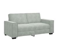 vidaXL - Divano a 2 Posti Grigio Chiaro 140 cm in Velluto