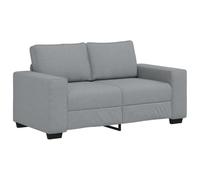 vidaxl - Divano a 2 posti in grigio chiaro - Divano in tessuto poliestere con braccioli larghi - Soggiorno/Ufficio