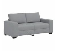 vidaXL Divano a 2 posti, grigio chiaro, per soggiorno/ufficio, 180 cm, in tessuto, con struttura in legno e metallo