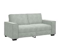 vidaXL - Divano a 2 Posti Grigio Chiaro 140 cm in Velluto