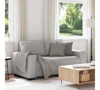 vidaXL Divano a 2 Posti Grigio Nuvola 120 cm in Tessuto