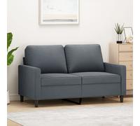 vidaXL Divano a 2 Posti Grigio Scuro 120 cm in Velluto