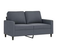 vidaXL Divano a 2 Posti Grigio Scuro 120 cm in Velluto