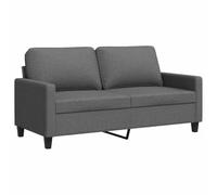 vidaXL Divano a 2 Posti Grigio Scuro 140 cm in Tessuto