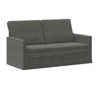 vidaXL Divano a 2 posti grigio scuro 150 x 81 x 82 cm tessuto velluto a coste