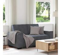 vidaXL Divano a 2 Posti grigio scuro 160x78x84 cm in Velluto