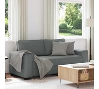 vidaXL Divano a 2 Posti Grigio Scuro 140 cm in Tessuto, Divano, Divano a 2 posti, Divano in Tessuto, Divano, Divano a Due posti