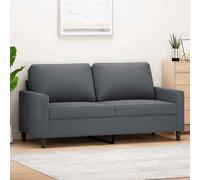 vidaXL Divano a 2 Posti grigio scuro140 cm in Velluto