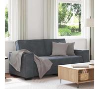 vidaXL - Divano a 2 Posti grigio scuro140 cm in Velluto