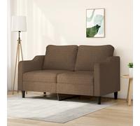 vidaXL Divano a 2 Posti Marrone 140 cm in Tessuto