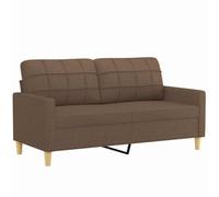 vidaXL Divano a 2 Posti Marrone 140 cm in Tessuto