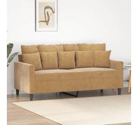 vidaXL Divano a 2 Posti Marrone 140 cm in Velluto