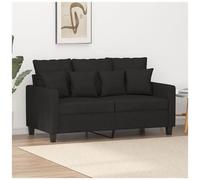 VIDAXL - Divano A 2 Posti Nero 120 Cm In Tessuto