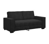 vidaXL - Divano a 2 Posti Nero 140 cm in Velluto