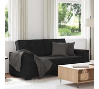 vidaXL - Divano a 2 Posti Nero 140 cm in Velluto
