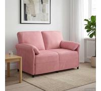 vidaXL Divano a 2 Posti Rosa 138 x 83 x 95 cm Velluto