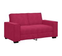 vidaXL Divano a 2 Posti Rosso Vino 160x78x84 cm in Velluto, Divano, Divano a 2 posti, Divano in Velluto, Divano, Divano a Due posti