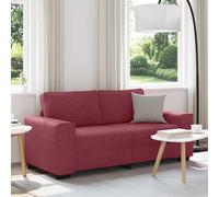 vidaXL Divano a 2 Posti Rosso Vino 180x77x82 cm in Tessuto, divano, divano a 2 posti, divano in tessuto, divano, divano a due posti