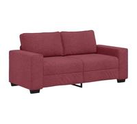 vidaXL Divano a 2 Posti Rosso Vino 140 cm in Tessuto, Divano, Divano a 2 posti, Divano in Tessuto, Divano, Divano a Due posti