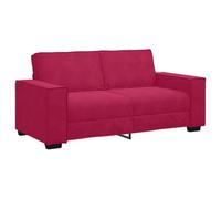 vidaXL Divano a 2 Posti Rosso Vino 140 cm in Velluto, Divano, Divano a 2 posti, Divano in Velluto, Divano, Divano a Due posti