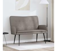 vidaXL Divano a 2 Posti Tortora 115 x 61 x 87 cm Tessuto, Divano moderno a 2 posti, con braccioli, comodo loveseat, arredamento elegante per il soggiorno