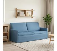 vidaXL Divano a 3 posti Blu 190 x 81 x 82 cm Tessuto in Cords