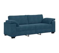 vidaXL Divano a 3 posti 178 cm in velluto Blu