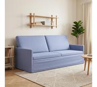 vidaXL Divano a 3 posti Blu jeans 190 x 81 x 82 cm Tessuto